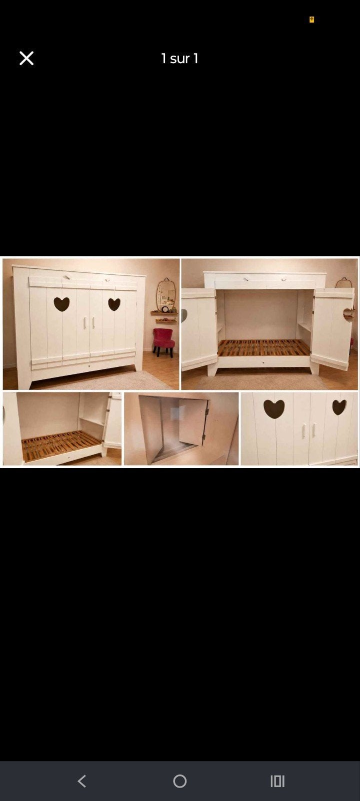cabinebed voor kinderen, Ophalen, Lattenbodem