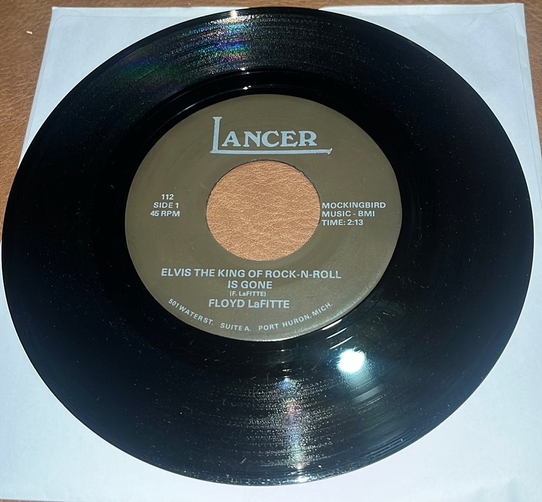 Floyd LaFitte ‎– Elvis The King Of Rock-And-Roll Is Gone, Ophalen of Verzenden, Gebruikt
