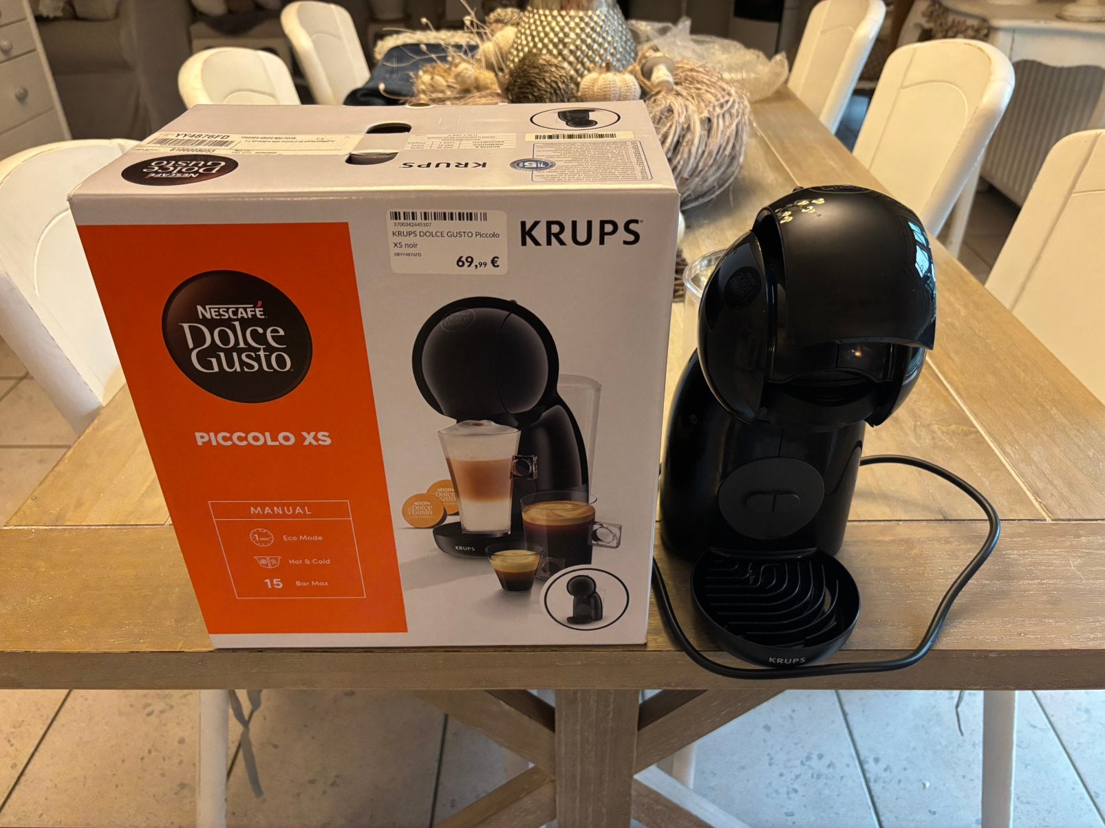 Dolce Gusto van Rops, piccolo XS-model, Ophalen of Verzenden, Zo goed als nieuw, Koffiemachine