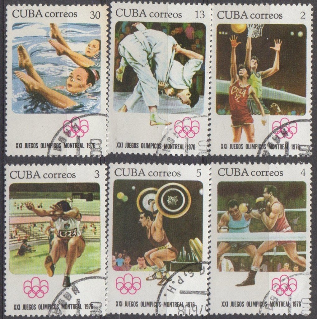 Cuba - Olympische Spelen Montreal 1976, Enlèvement ou Envoi, Affranchi