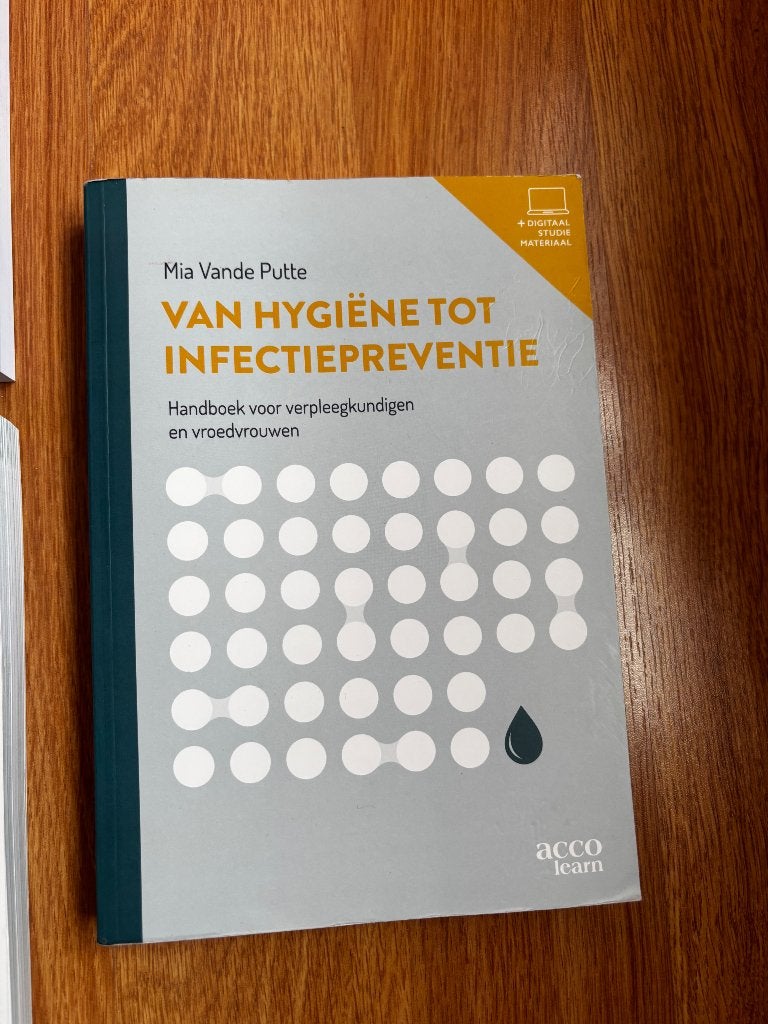 Handboek van hygiëne tot infectiepreventie, Boeken, Hoger Onderwijs, Acco, Ophalen of Verzenden, Zo goed als nieuw