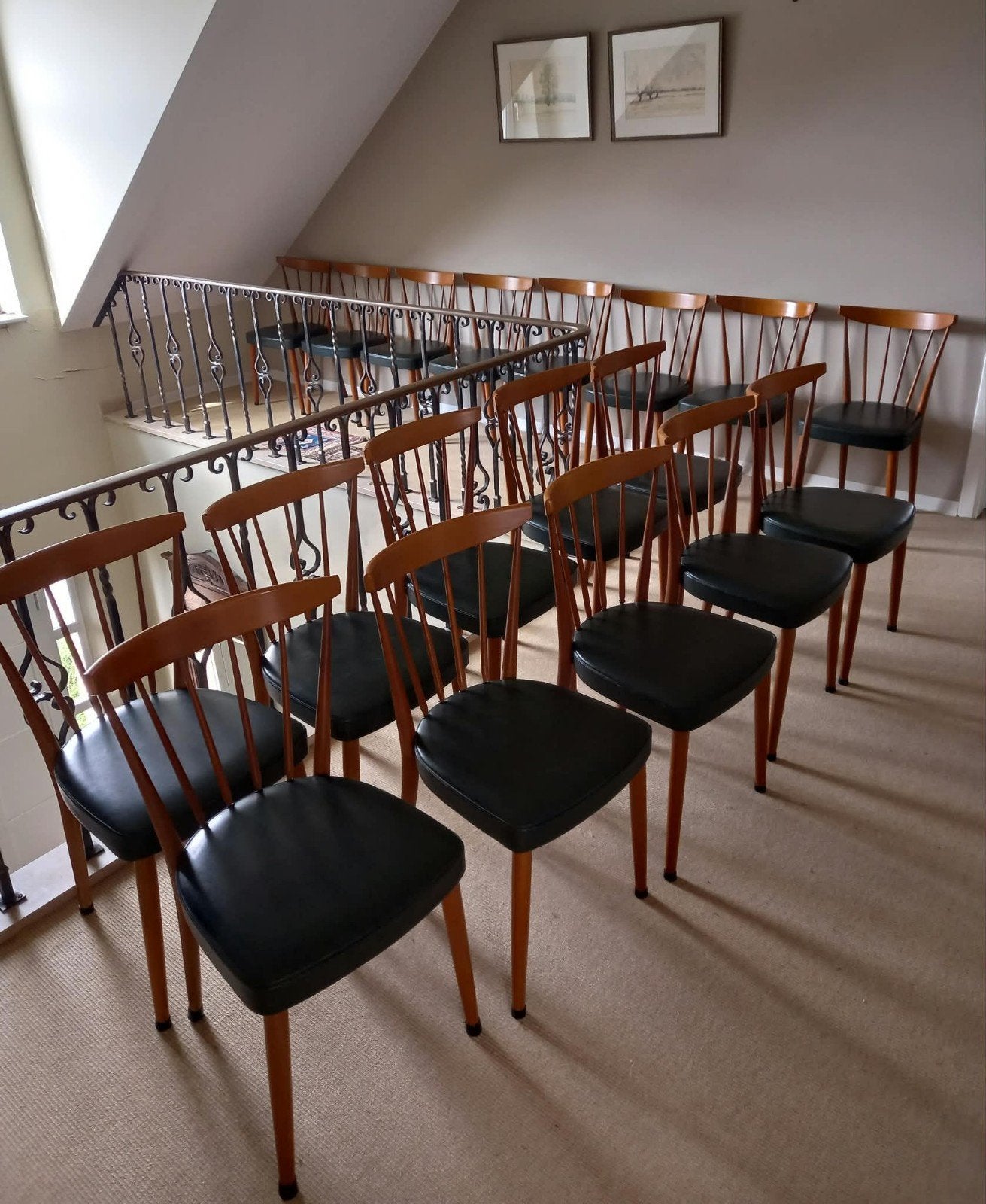 VINTAGE SPIJLSTOELEN STEVENS, Ophalen