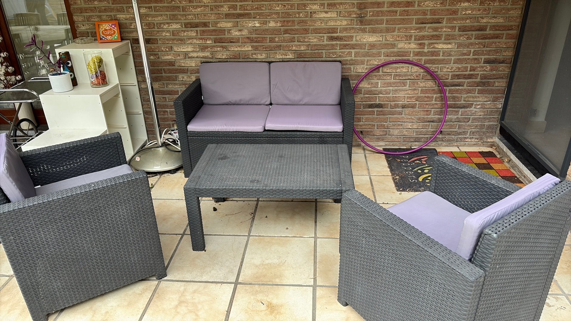 Salon de jardin Allibert, Jardin & Terrasse, Enlèvement, Utilisé, 4 places, Salons de jardin