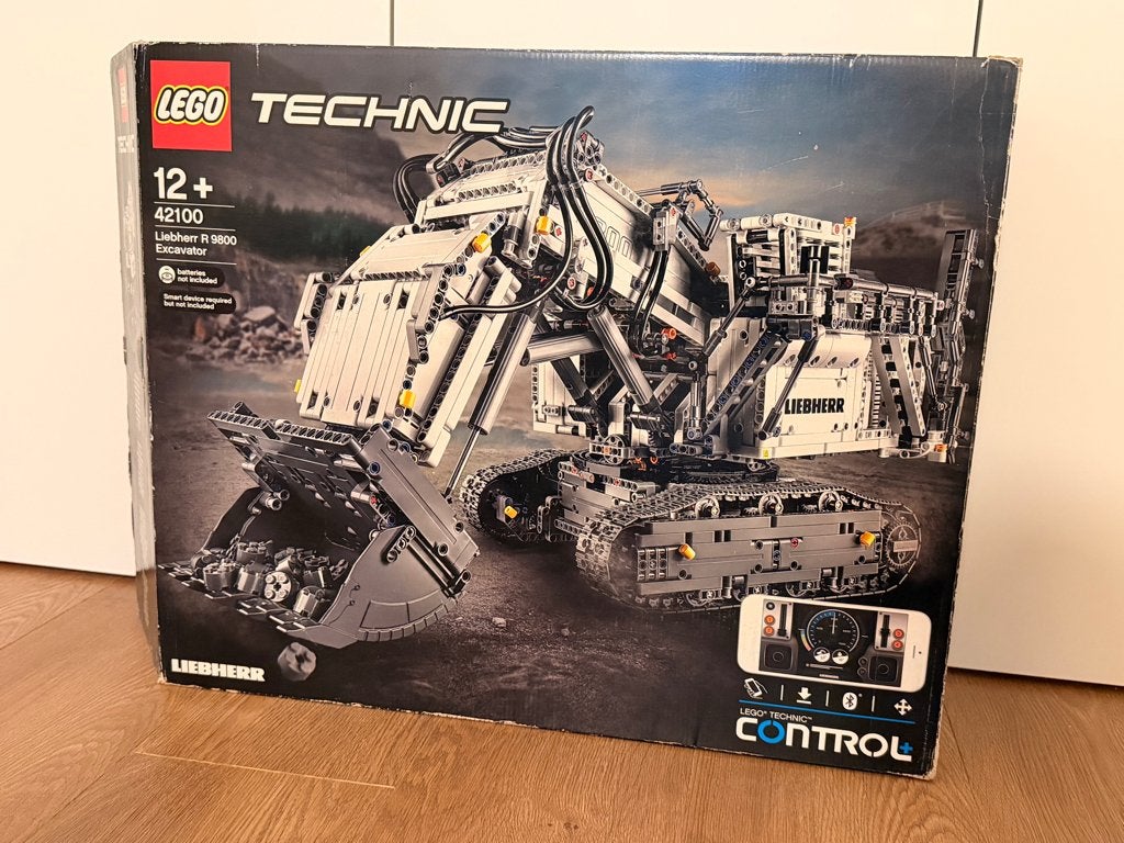LEGO Technic 42100 Liebherr R 9800 met nieuw stickervel, Kinderen en Baby's, Inclusief instructies, Lego, Ophalen of Verzenden