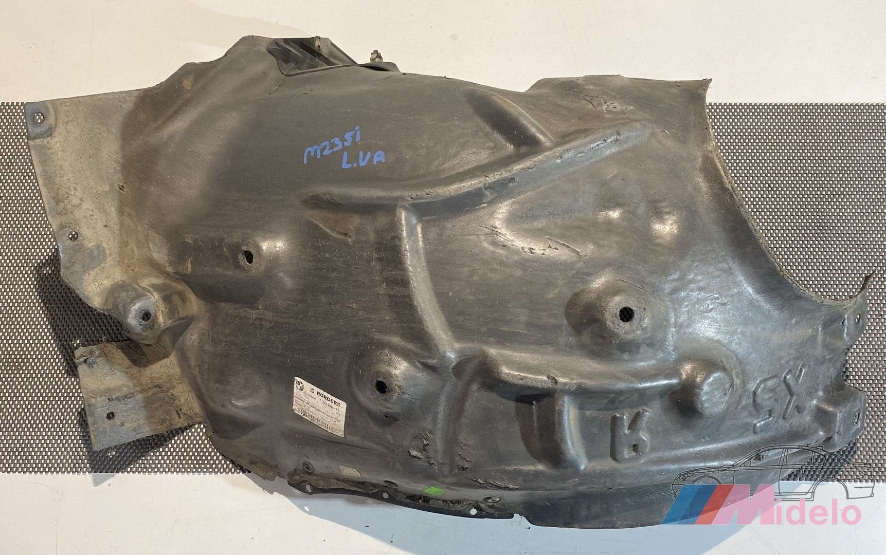BMW F20 BINNENSCHERM RECHTS 724184613, -, Utilisé, -, Enlèvement ou Envoi