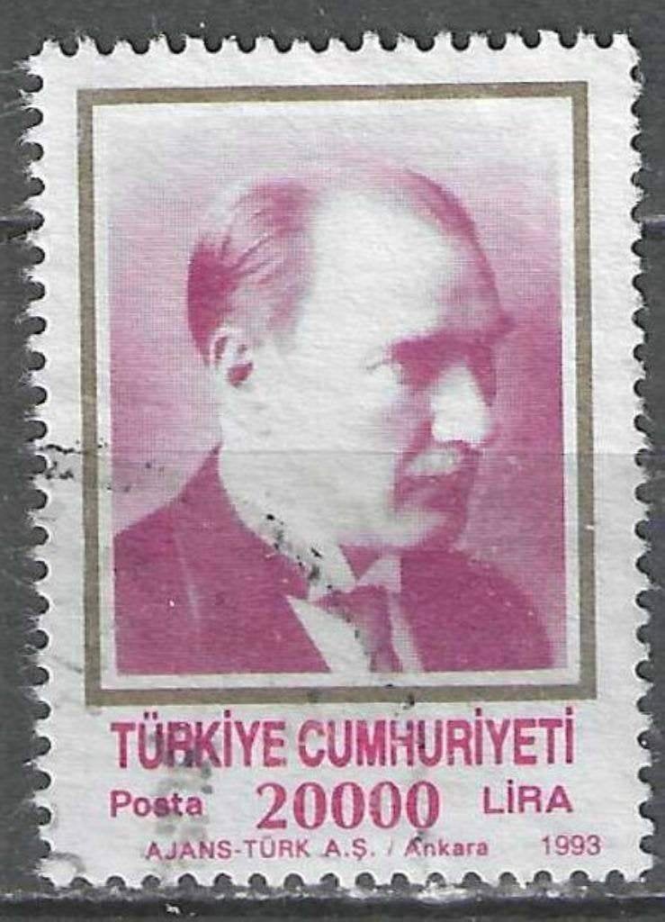 Turkije 1993 - Yvert 2749 - Ataturk - 20000 l. (ST), Verzenden, Gestempeld