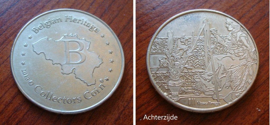 Penning Belgian Heritage Brugge 2013, Ophalen of Verzenden, Overige materialen