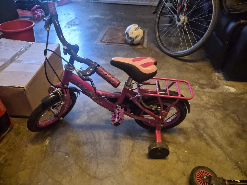 Kinderfiets, Fietsen en Brommers, Ophalen, Gebruikt, Zijwieltjes