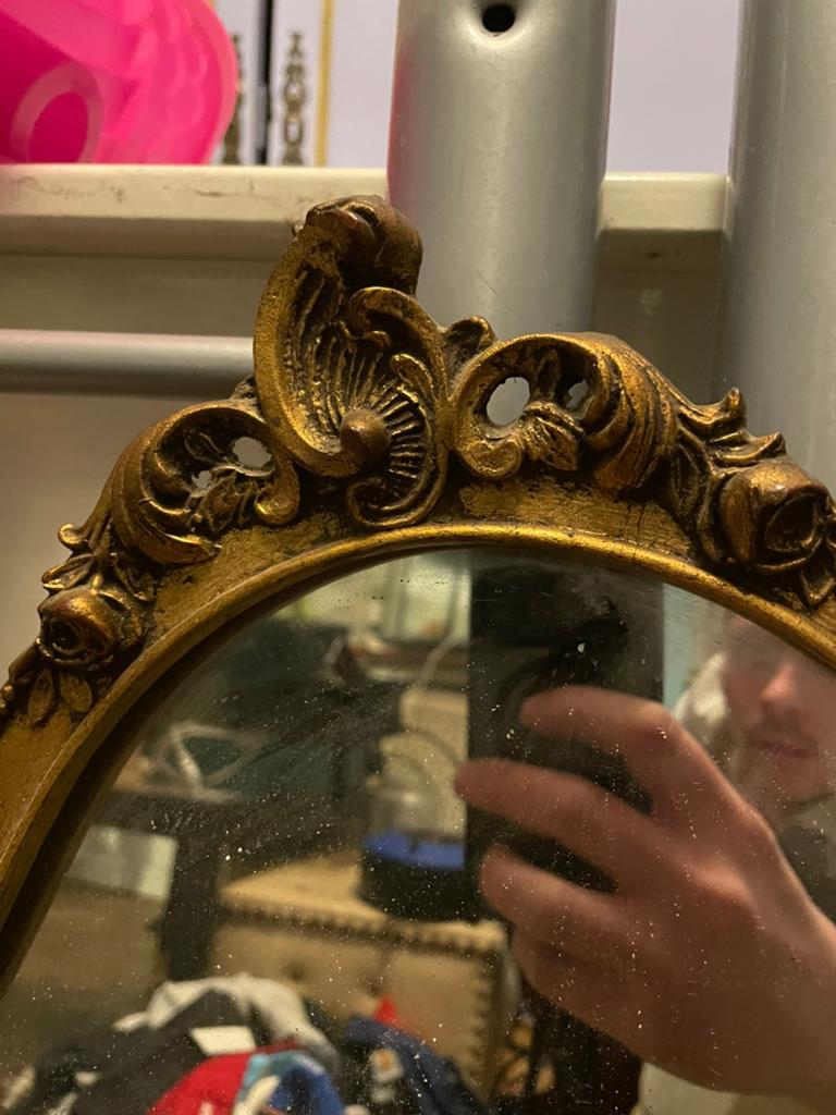 Miroir, Enlèvement, Ovale, Moins de 50 cm, Moins de 100 cm