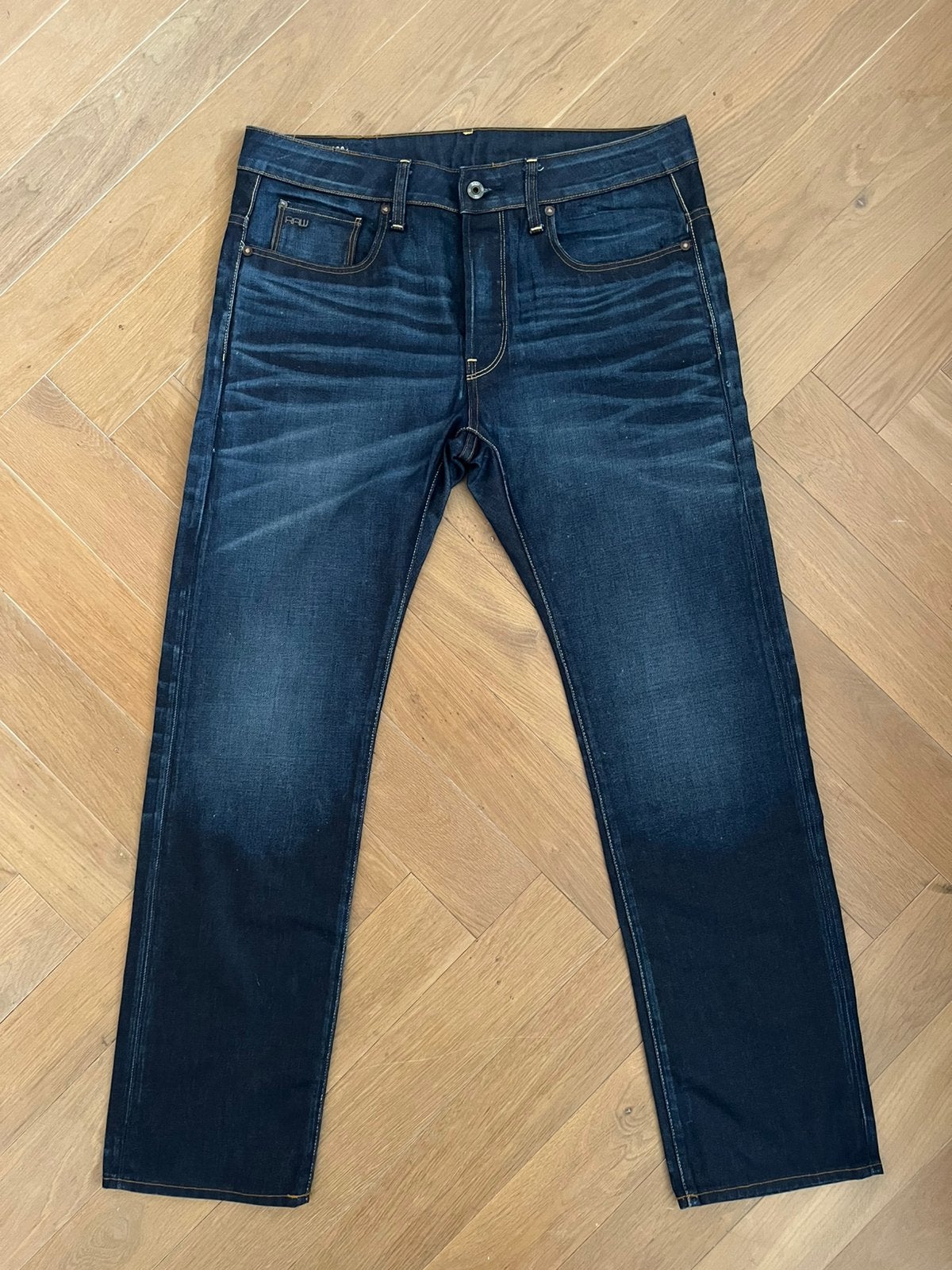 G- star RAW 3301 STRAIGHT broek jeans W34 L32 Z.G.A.N, Ophalen of Verzenden, Zo goed als nieuw, Overige kleuren, W33 - W34 (confectie 48/50)