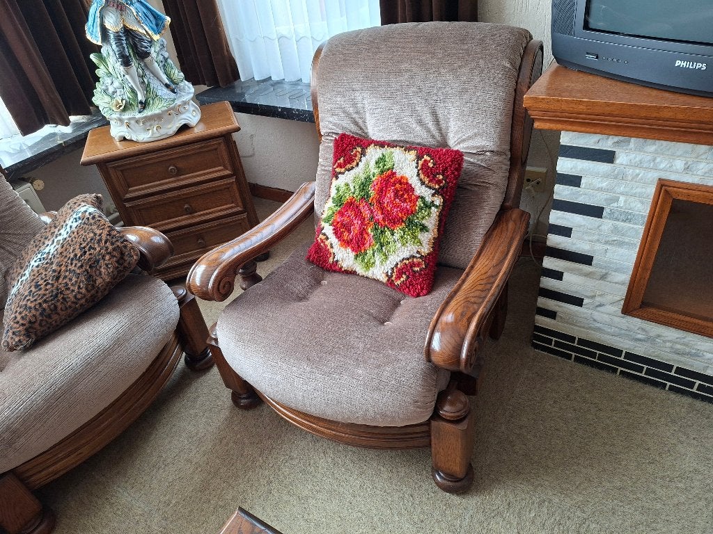 Salon en salontafel, Huis en Inrichting, Ophalen, Hout, 150 tot 200 cm, 75 tot 100 cm