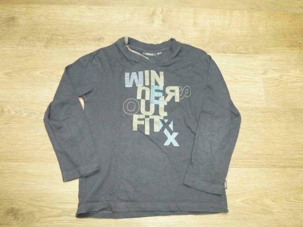 bruine longsleeve MEXX maat 110 - 116, Enfants & Bébés, Mexx, Garçon, Enlèvement ou Envoi, Chemise ou À manches longues