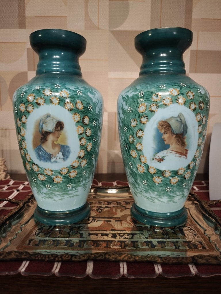 Duo Porseleinen vazen, Ophalen