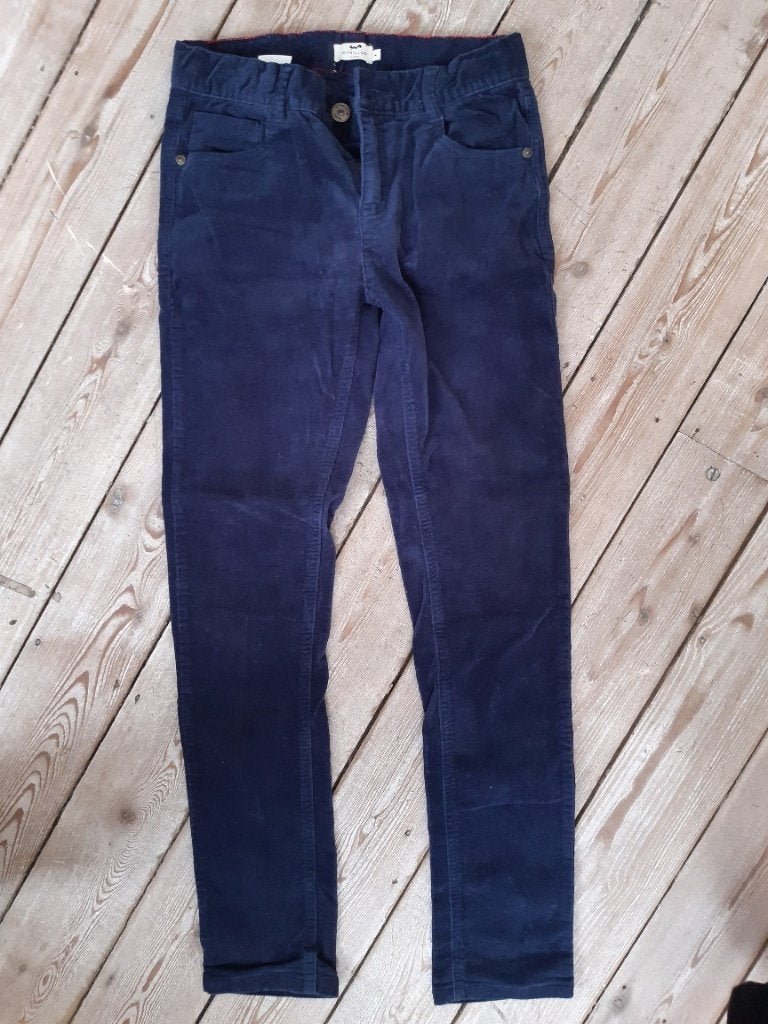 Pantalon en velours côtelé bleu Cyrillus – 14 ans / 162 cm, Kinderen en Baby's, Kinderkleding | Maat 164, Broek, Cyrillus, Jongen of Meisje