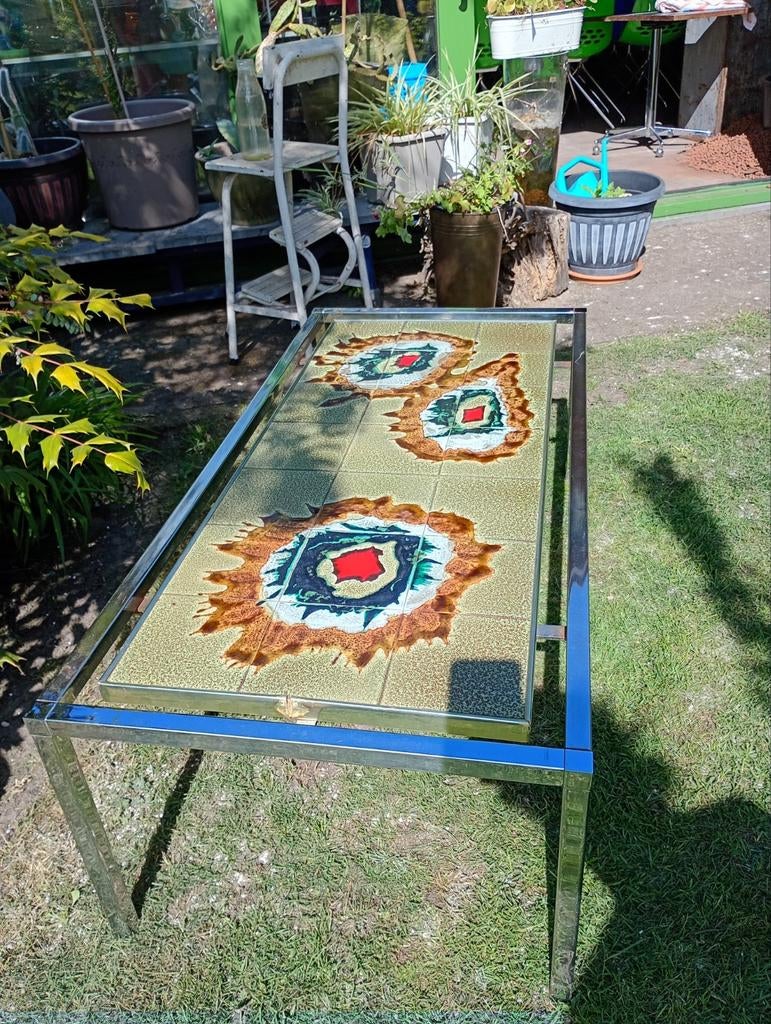 Belarti tegeltafel / salontafel, Ophalen