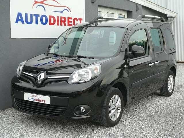 Renault Kangoo 1.2 TCe Limite Navi, Airco, Bluetooth, PDC, 112 pk, Monovolume, USB, Zwart