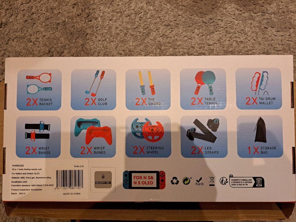 19 in 1 body feeling sports suit nintendo switch, Ophalen, Zo goed als nieuw