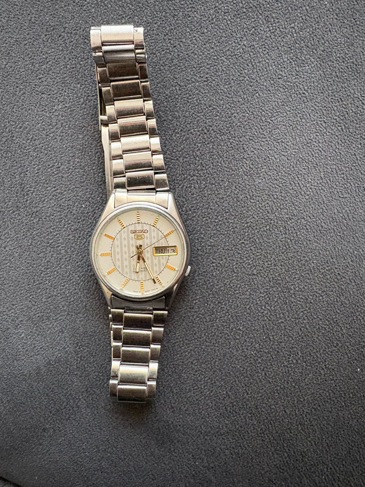 Seiko 5 Orginaal, Handtassen en Accessoires, Horloges | Dames, Ophalen, Zo goed als nieuw, Seiko