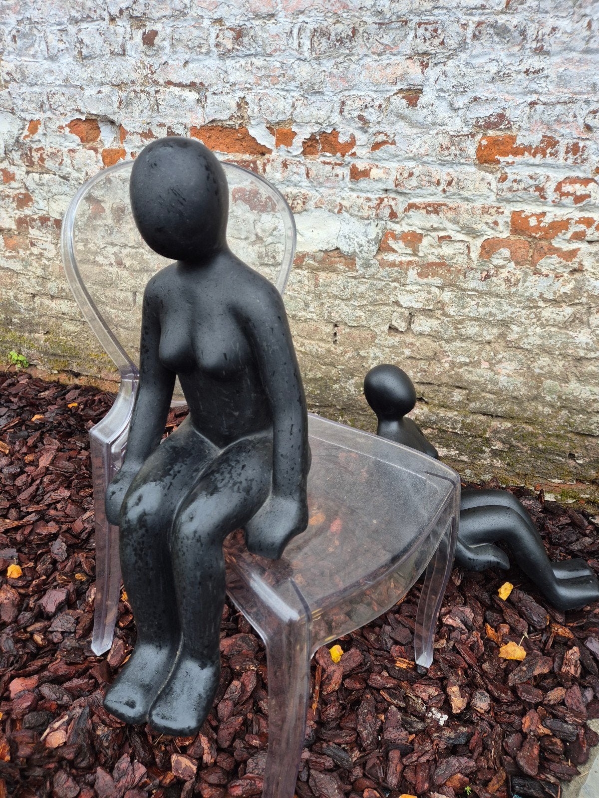 statue en resine Mme assise, Enlèvement