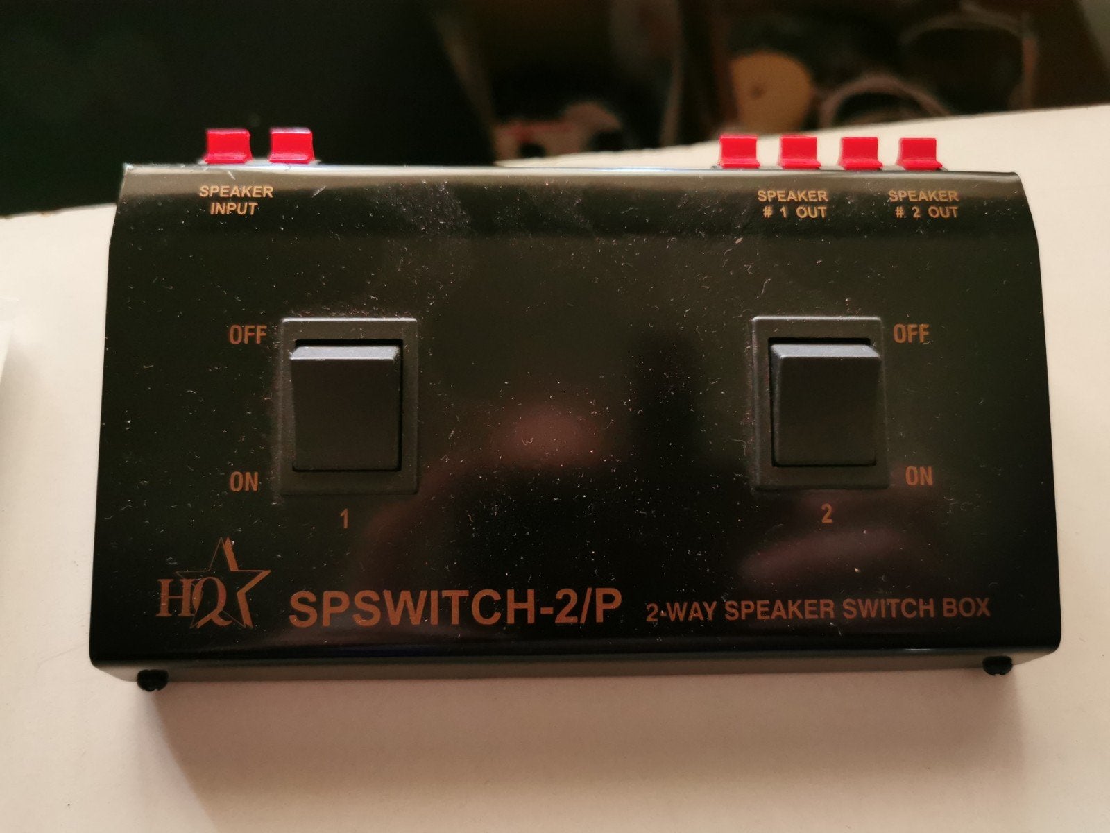 HQ SPSWITCH-2/P 2-way speaker switch box, Audio, Tv en Foto, Luidsprekerboxen, Ophalen of Verzenden, Gebruikt, Overige typen