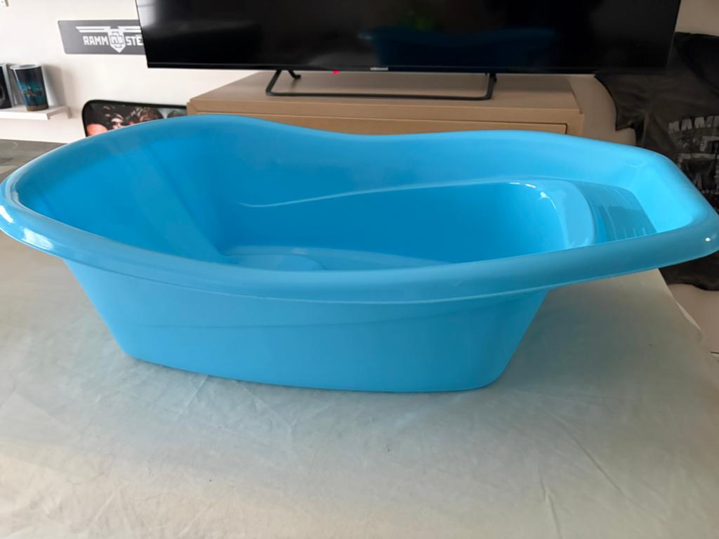 Babybadje licht blauw, Overige merken, Ophalen of Verzenden, Zo goed als nieuw, Badje