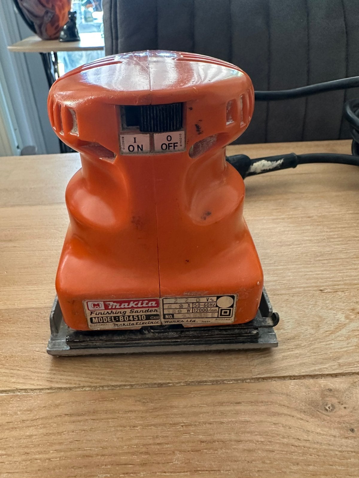 Makita Finishing Sander, model BO4510 + BO4520., Bricolage & Construction, Outillage | Ponceuses, Enlèvement, Utilisé, Moins de 600 watts