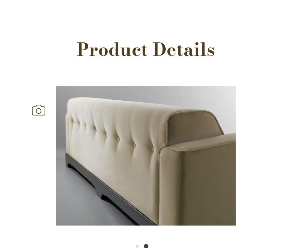 Sofa (Promemoria by Romeo Sozzi), 75 à 100 cm, 250 à 300 cm, Modern/contemporary, Banc droit