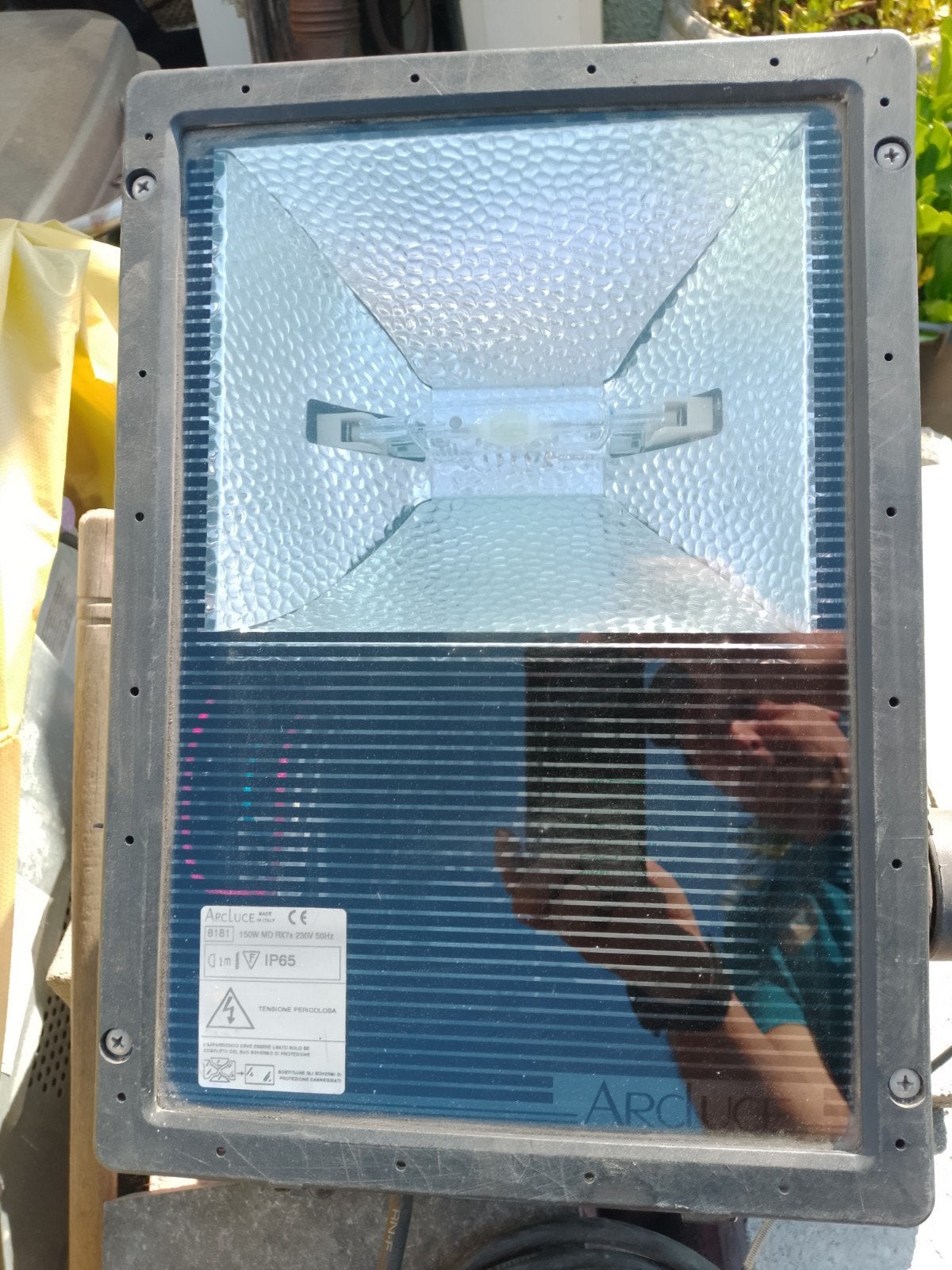 Éclairage extérieur, Bricolage & Construction, Enlèvement, Comme neuf, 50 à 200 watts, Lampe avec luminaire