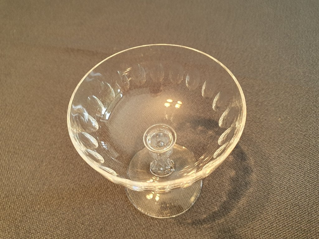 4 coupes à champagne en cristal Val Saint Lambert (1920), Antiquités & Art, Enlèvement