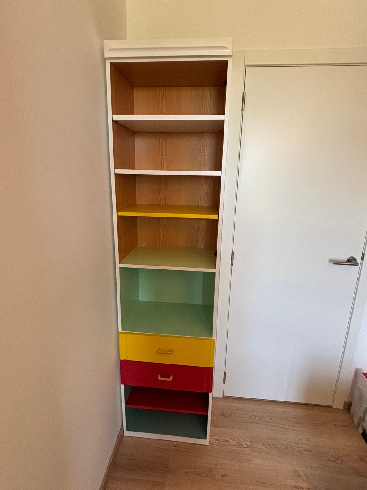 Boekenkast, bureau en stoel, Ophalen, Gebruikt, Schoolbureau, Vintage