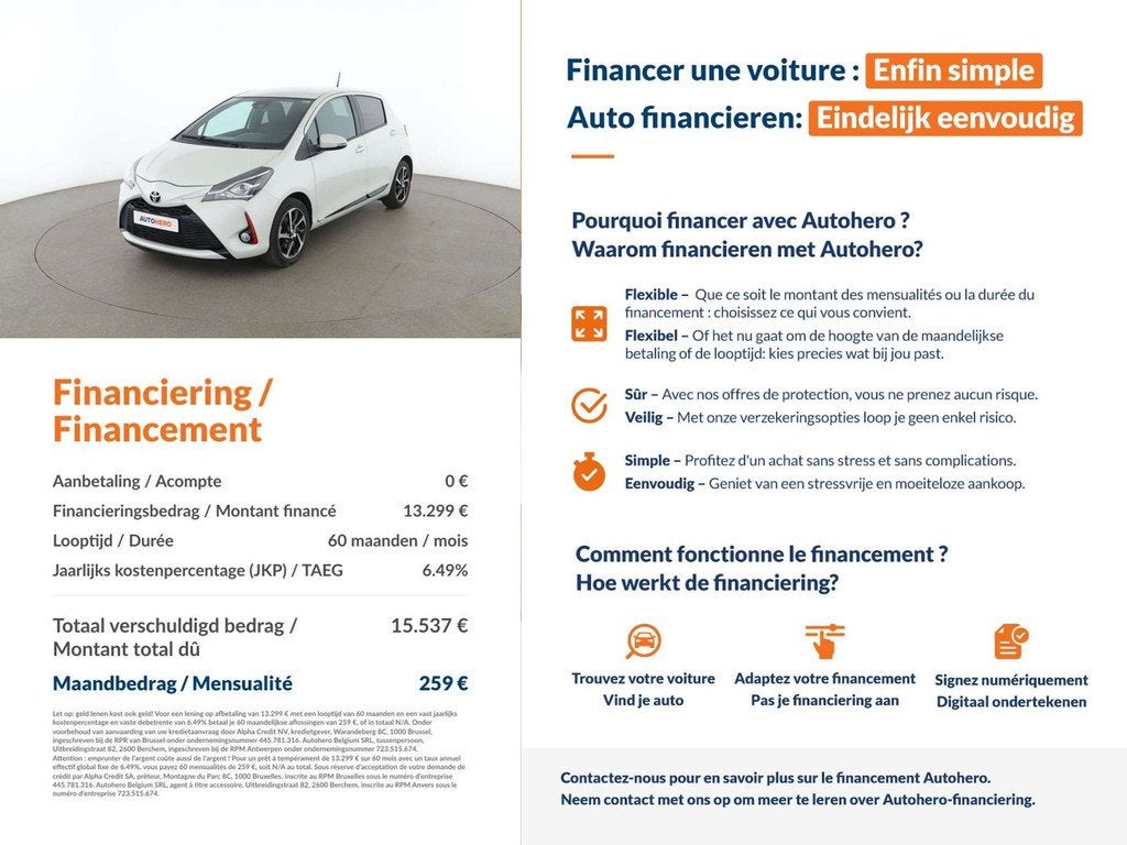 Toyota Yaris 1.5 Dual VVT-iE Dynamic, Autos, Toyota, Achat, 140 g/km, Noir, 5 portes