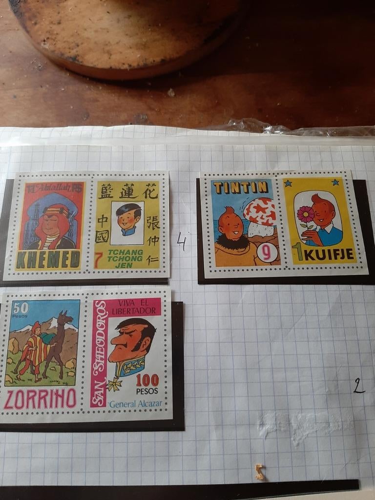 Kuifje  3 2 sluitzegels, Verzenden