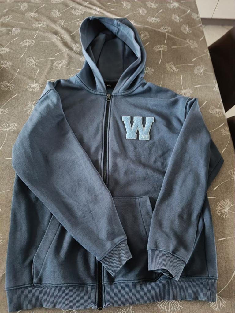 Trui met kap, Kleding | Heren, Truien en Vesten, Ophalen, Blauw, C&A, Gedragen