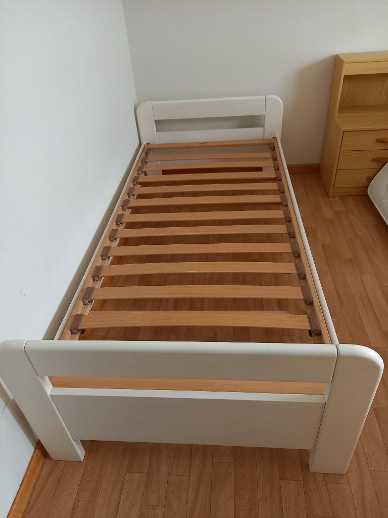 1 persoonsbed wit. Stevig!, Ophalen, Wit