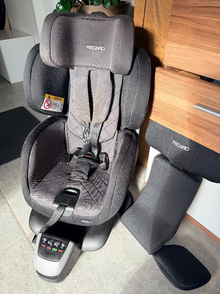 Siège auto pivotant Recaro Zero.1 ISOFIX – Groupe 0+/1, Gebruikt, 0 t/m 18 kg, Zijbescherming, Isofix