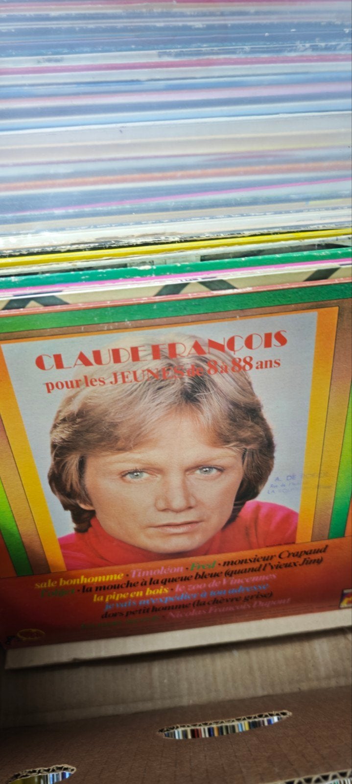 lot de +- 500 vinyl, Enlèvement