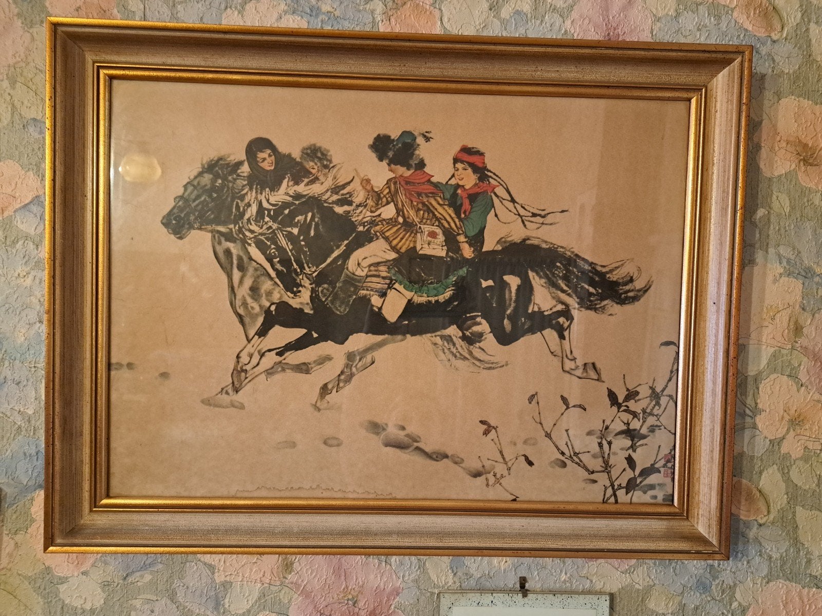 tableau sous verre, Enlèvement ou Envoi, Sous verre