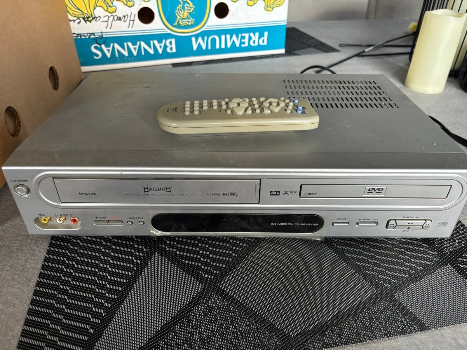 Magnum DVD/VHS combi speler, Ophalen, Zo goed als nieuw