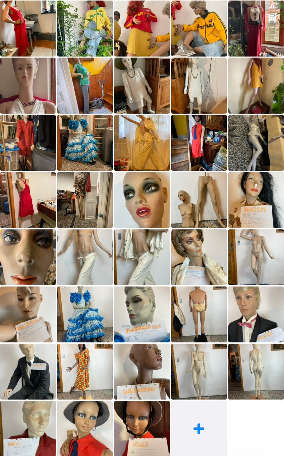 Collection Mannequins de Vitrine Vintage / Haute Couture, Enlèvement, Utilisé, Meuble