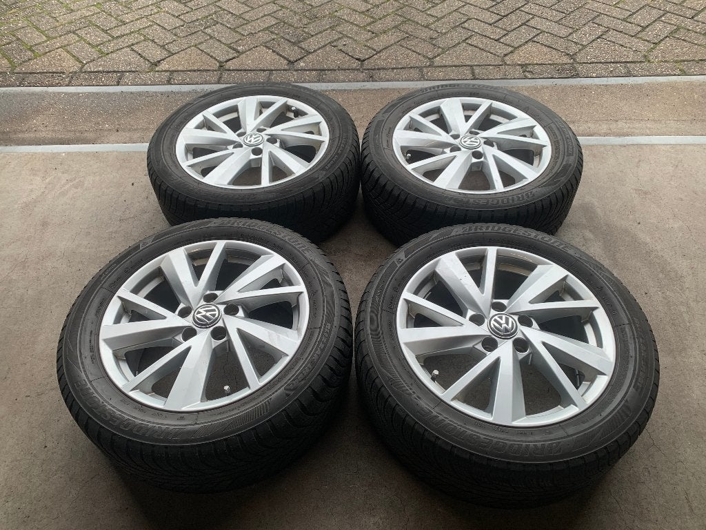 OEM VW T-ROC AUDI Q2 CADDY VELGEN + WINTERBANDEN 215 55 R17, Ophalen of Verzenden