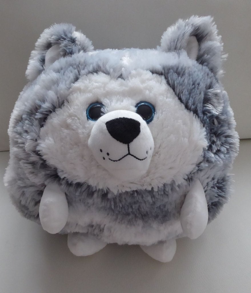Noxxiez Husky handwarmer pluche, Gebruikt, Grijs, Middelgroot (20 tot 80 cm), Wasbaar