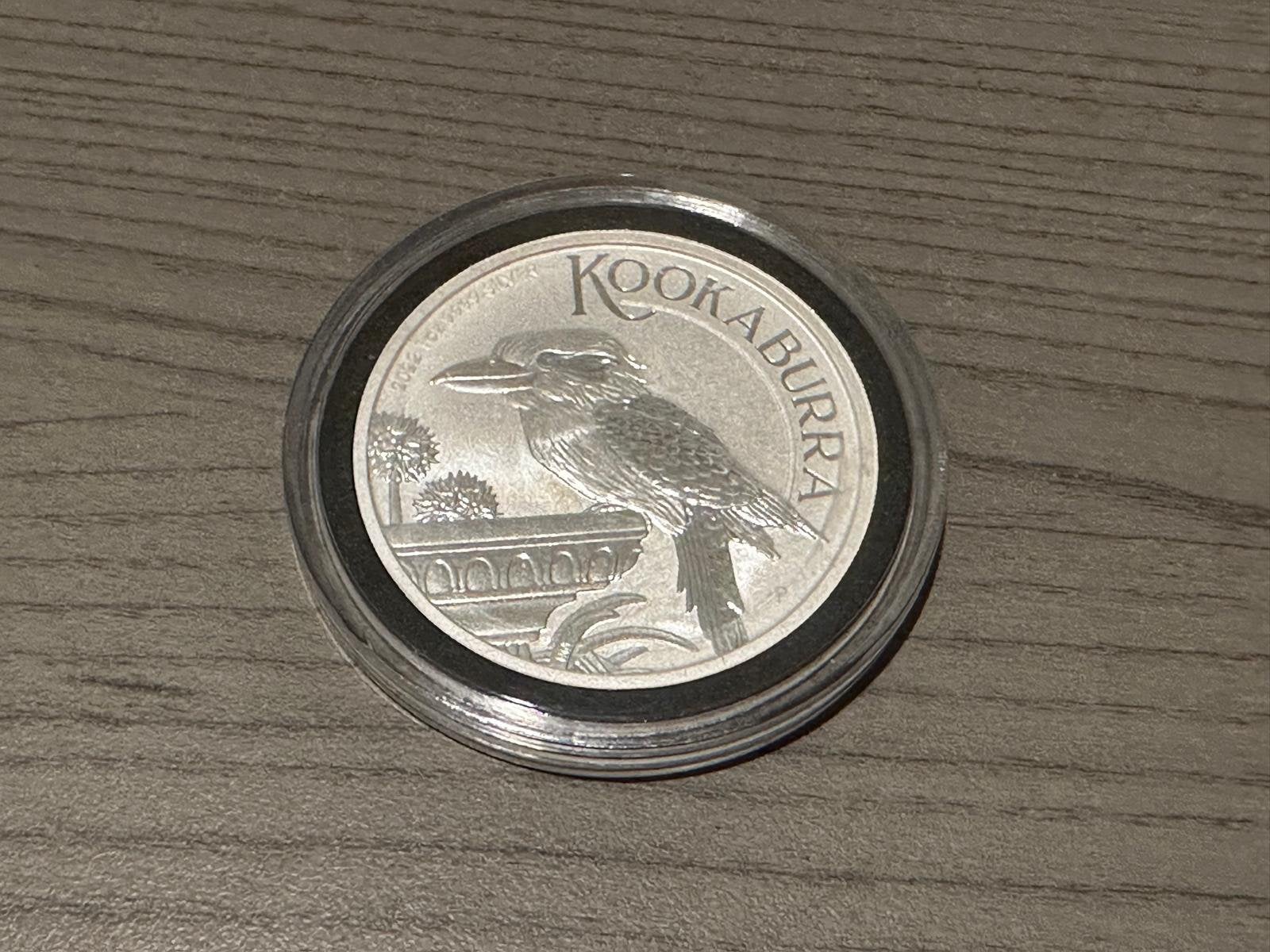 Australian Kookaburra van 2022. Mint Condition, Postzegels en Munten, Edelmetalen en Baren, Ophalen, Zilver