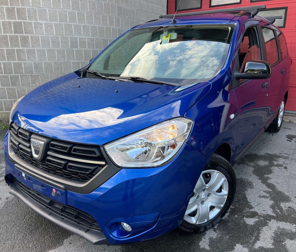Dacia Lodgy 1.3 TCe Comfort 7 PLACES + CLIM (bj 2021), Gebruikt, Euro 6, 4 cilinders, Blauw