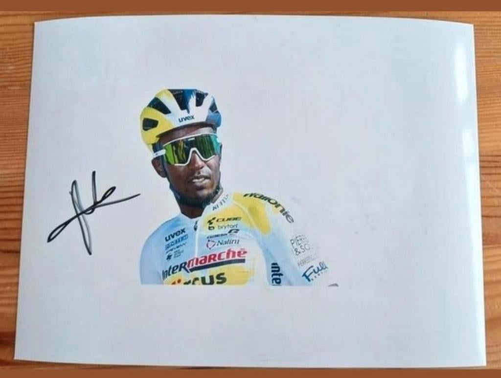Gesigneerde foto van Biniam Girmay., Verzenden, Nieuw