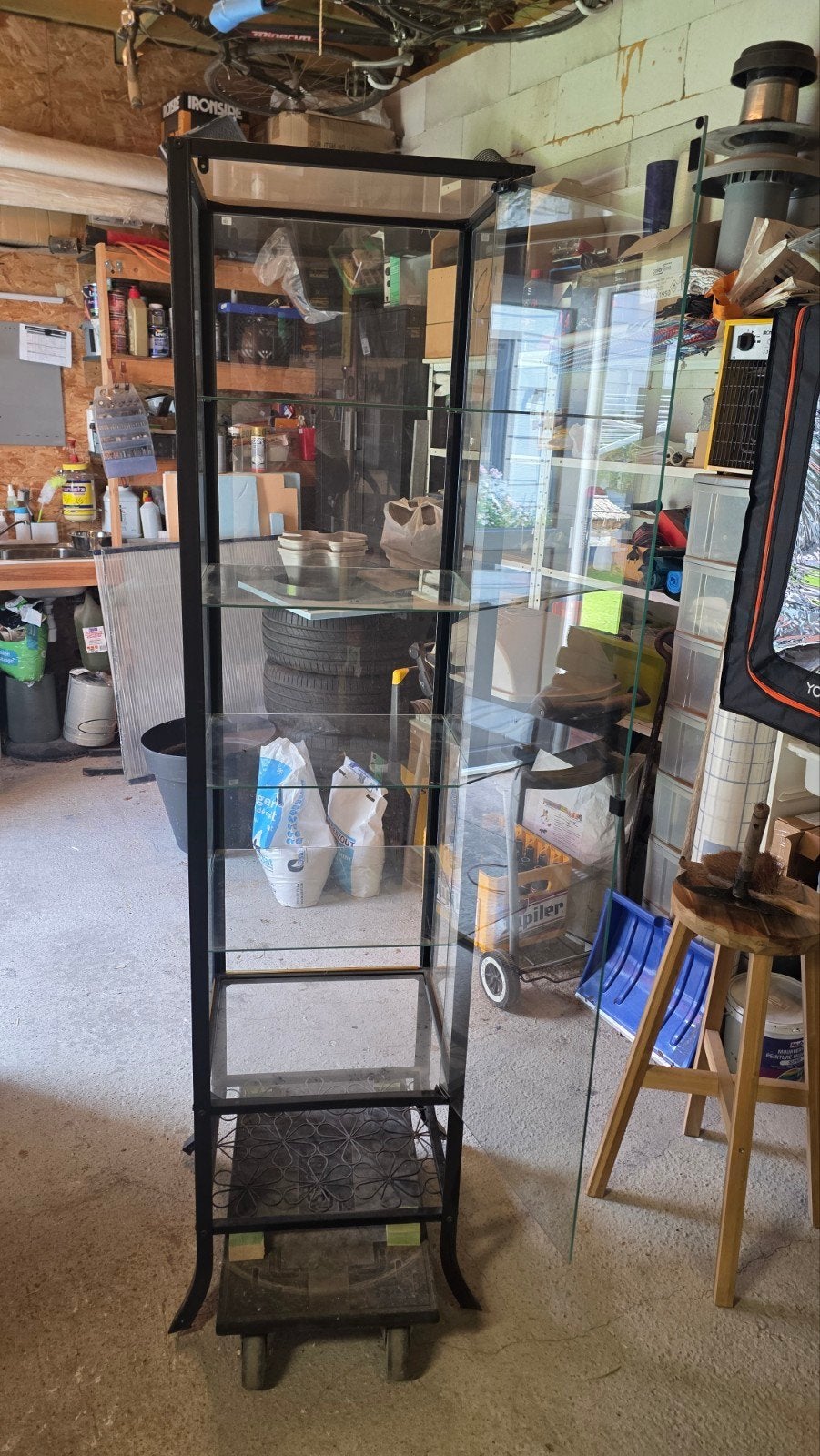 vitrinekast, Huis en Inrichting, Ophalen, Minder dan 50 cm, Gebruikt, Glas