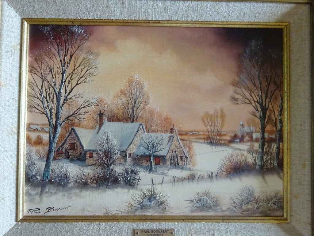 Paul Boonaert, Winter 1986, 30 x 40 cm, Antiek en Kunst, Ophalen of Verzenden