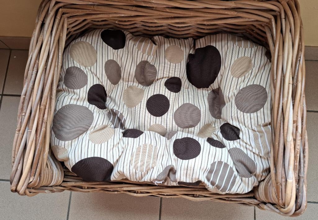 Hondenmand 68x46x36 cm instaphoogte 22 cm, Ophalen, Zo goed als nieuw, Riet
