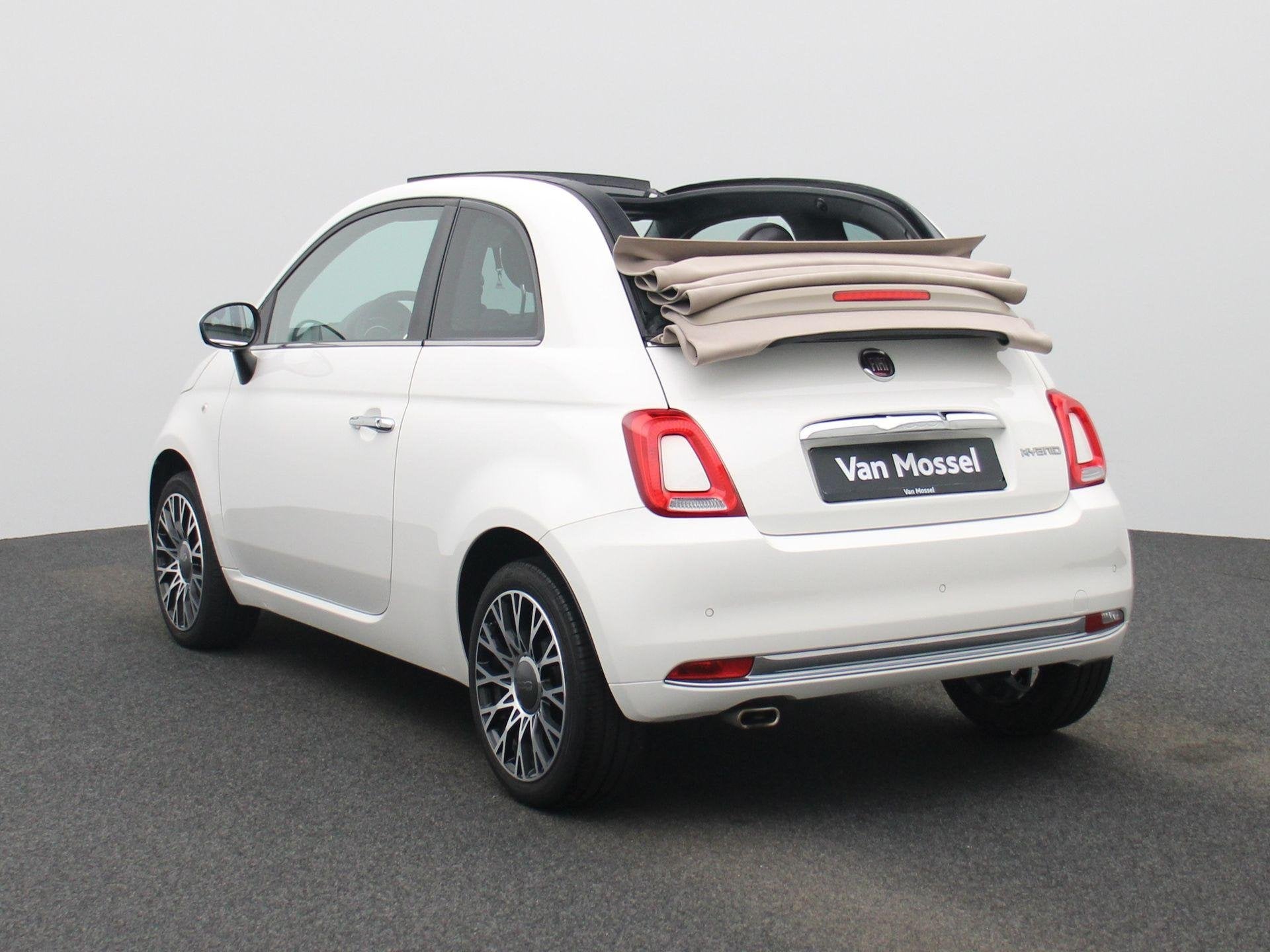 Fiat 500C 1.0 Hybrid 70 Dolcevita, Voorwielaandrijving, 4 zetels, Stof, Gebruikt