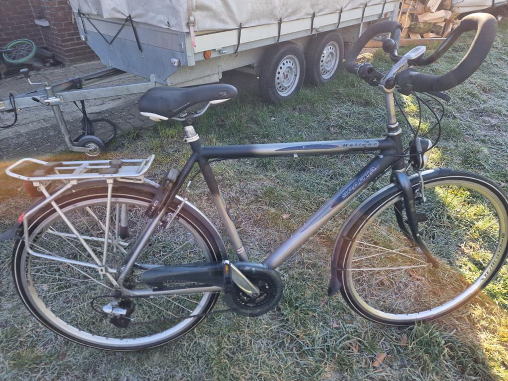 Herenfiets sparta helion 28" 59 cm, Ophalen, Sparta, Gebruikt, Velgrem