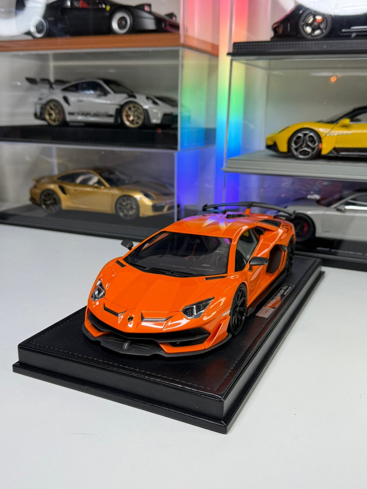Lamborghini Aventador SVJ Novitec IVY-modellen 1/18, Hobby en Vrije tijd, Ophalen of Verzenden, Zo goed als nieuw, Auto, Autoart